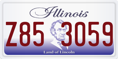 IL license plate Z853059