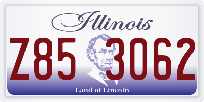 IL license plate Z853062