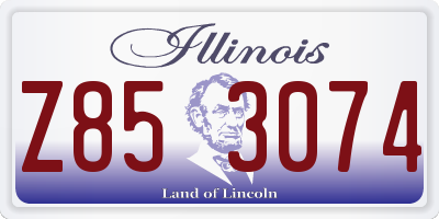 IL license plate Z853074