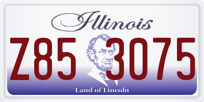 IL license plate Z853075