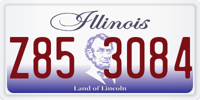 IL license plate Z853084