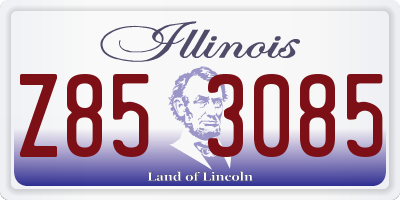 IL license plate Z853085