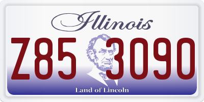 IL license plate Z853090