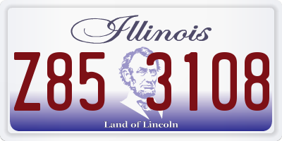 IL license plate Z853108
