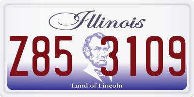 IL license plate Z853109