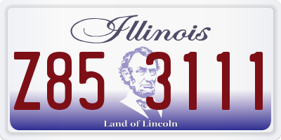 IL license plate Z853111