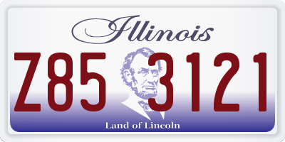 IL license plate Z853121