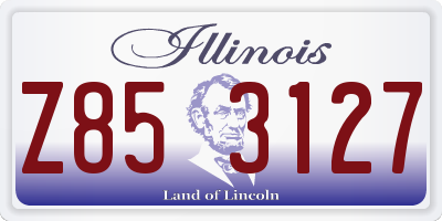 IL license plate Z853127