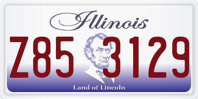 IL license plate Z853129