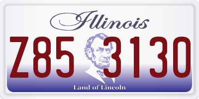 IL license plate Z853130
