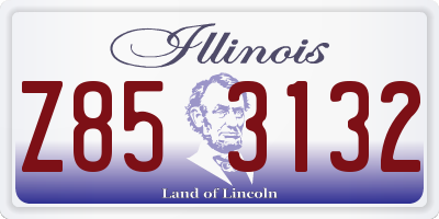 IL license plate Z853132