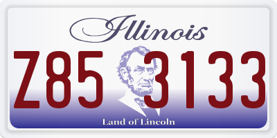 IL license plate Z853133