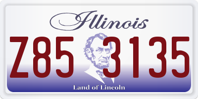 IL license plate Z853135