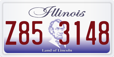 IL license plate Z853148
