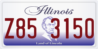 IL license plate Z853150