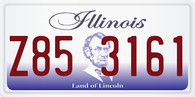 IL license plate Z853161