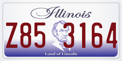 IL license plate Z853164