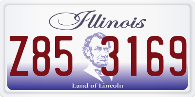 IL license plate Z853169