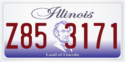 IL license plate Z853171
