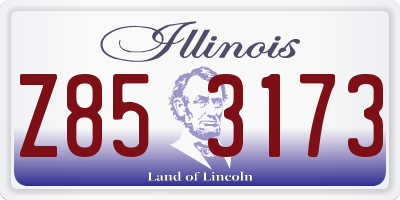 IL license plate Z853173