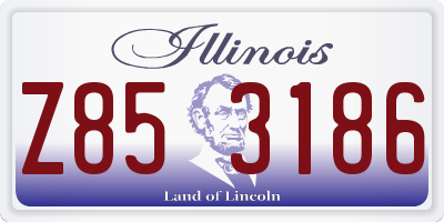 IL license plate Z853186