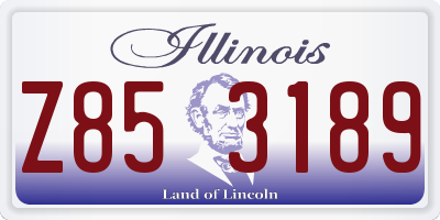 IL license plate Z853189