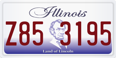 IL license plate Z853195