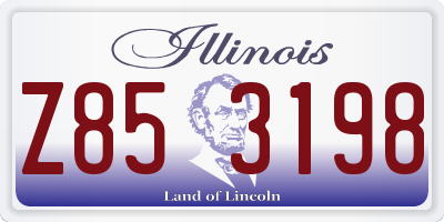 IL license plate Z853198