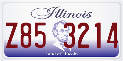 IL license plate Z853214