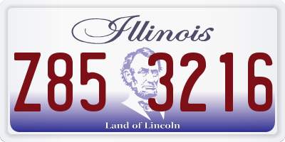 IL license plate Z853216