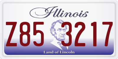 IL license plate Z853217