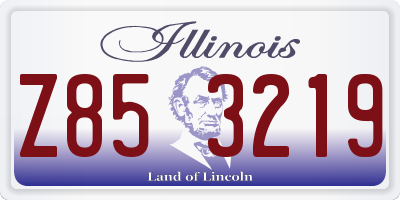 IL license plate Z853219