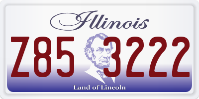 IL license plate Z853222