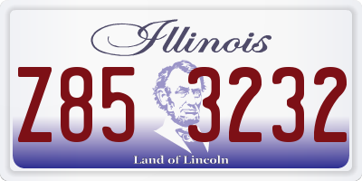 IL license plate Z853232
