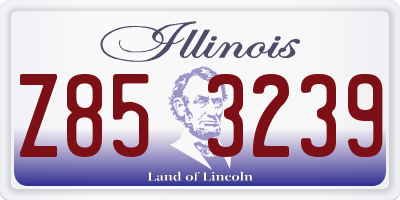 IL license plate Z853239