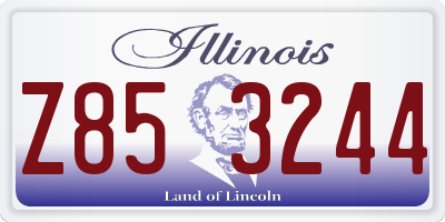 IL license plate Z853244