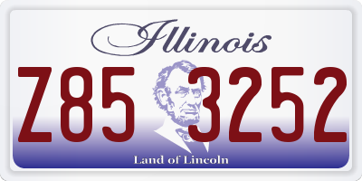IL license plate Z853252