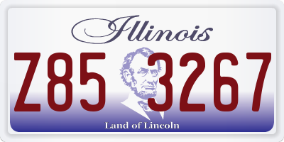 IL license plate Z853267