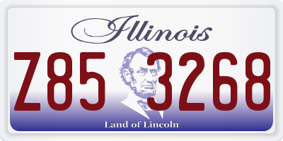 IL license plate Z853268