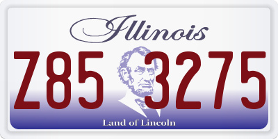 IL license plate Z853275