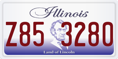IL license plate Z853280