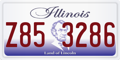 IL license plate Z853286
