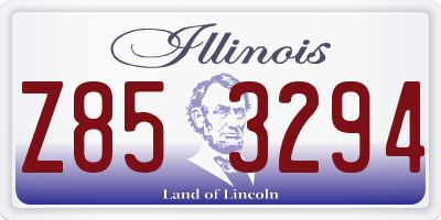 IL license plate Z853294