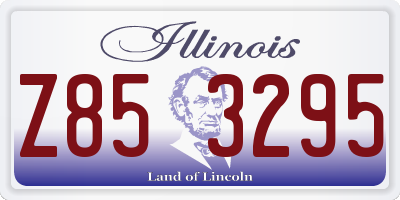 IL license plate Z853295