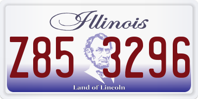 IL license plate Z853296