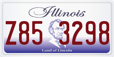 IL license plate Z853298