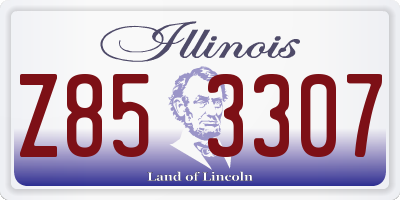 IL license plate Z853307