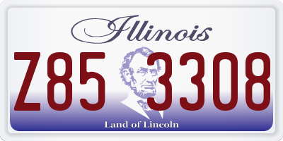 IL license plate Z853308