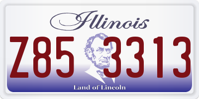 IL license plate Z853313