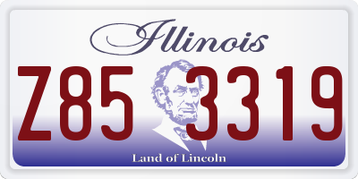 IL license plate Z853319